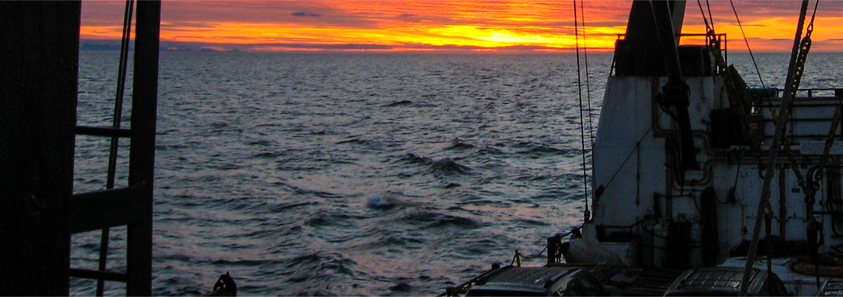 Sunset from vessel